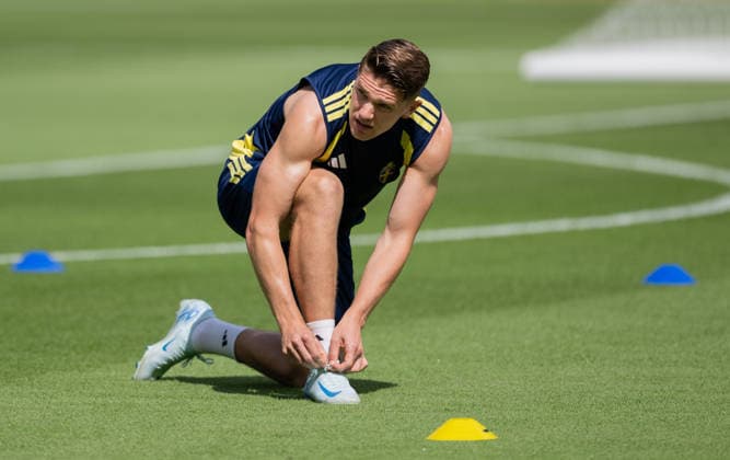 260619 Viktor Gyökeres of the Swedish national football team at a training session during day 9 of the FIFA World Cup, WM, Weltmeisterschaft, Fussball 2026 on June 19, 2026 in Houston. Photo: Petter Arvidson BILDBYRAN kod PA PA1243 fotboll football soccer fotball vm fotbolls-vm fotball-vm fotbolls-vm 2026 fifa world cup 2026 träning practice training sverige sweden sverige a day 9 bbeng