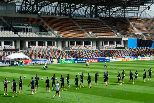 260619 General view of the Swedish national football team at a training session during day 9 of the FIFA World Cup, WM, Weltmeisterschaft, Fussball 2026 on June 19, 2026 in Houston. Photo: Ludvig Thunman BILDBYRAN kod LT PA1243 fotboll football soccer fotball vm fotbolls-vm fotball-vm fotbolls-vm 2026 fifa world cup 2026 träning practice training sverige sweden sverige a day 9 bbeng