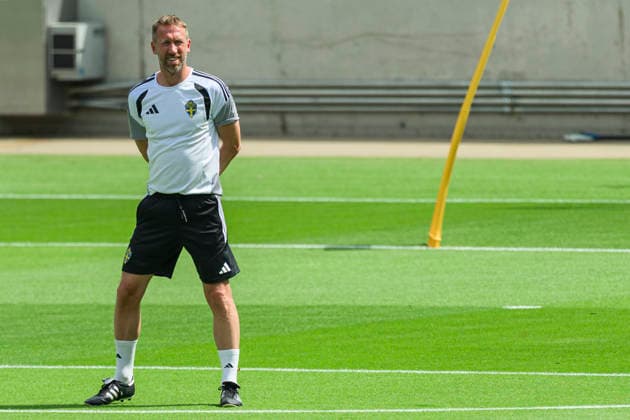 260619 Head coach Graham Potter of the Swedish national football team at a training session during day 9 of the FIFA World Cup, WM, Weltmeisterschaft, Fussball 2026 on June 19, 2026 in Houston. Photo: Ludvig Thunman BILDBYRAN kod LT PA1243 fotboll football soccer fotball vm fotbolls-vm fotball-vm fotbolls-vm 2026 fifa world cup 2026 träning practice training sverige sweden sverige a day 9 bbeng