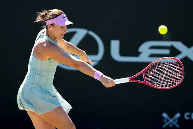 Lexus Nottingham Open - Day Five Tatjana Maria in action during her quarter-final singles match at the 2026 Lexus Nottingham Open Women s tennis tournament at the Nottingham Tennis Centre in Nottingham, England, on June 19, 2026. Nottingham Great Britain United Kingdom  Copyright: xOwenxHammondx originalFilename:hammond-2026lexu260619_npMsB.jpg