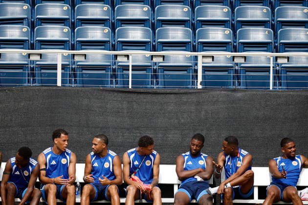 Curaçao s national soccer team players are seen during a training session in Florida Atlantic University, in Boca Raton, USA, 19 June 2026. Curaçao will face Ecuador in a FIFA World Cup, WM, Weltmeisterschaft, Fussball 2026 match on 20 June 2026. Curaçao s training session !ACHTUNG: NUR REDAKTIONELLE NUTZUNG!  Copyright: xAlbertoxEstévezx GRAF1564 20260619-55020649337_1