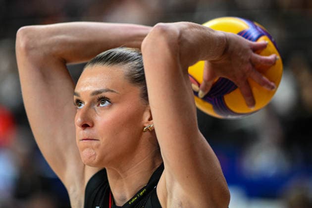 Belgium v Germany - 2026 FIVB Volleyball Nations League ANKARA, TURKIYE - JUNE 19: Britt Herbots of Belgium warms up before the 2026 FIVB Volleyball Nations League week 2 match between Belgium and Germany at Ankara Sports Hall in Ankara, Turkiye on June 19, 2026. Akin Celiktas Anadolu Ankara Turkey. Editorial use only. Please get in touch for any other usage.  Copyright: x2026xAnadoluxAkinxCeliktasx
