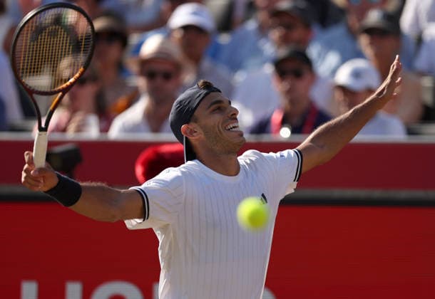 Francisco Cerundolo of Argentina celebrates HSBC Queen s Club Championships, Day Fourteen, Tennis, Queen s Club, West Kensington, London, UK - 19 Jun 2026London Queen s Club United Kingdom  Copyright: xEllaxLing Shutterstockx 16929306cj