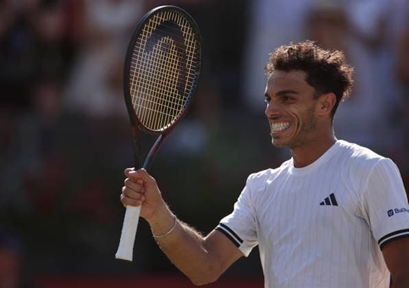 Francisco Cerundolo of Argentina celebrates HSBC Queen s Club Championships, Day Fourteen, Tennis, Queen s Club, West Kensington, London, UK - 19 Jun 2026London Queen s Club United Kingdom  Copyright: xEllaxLing Shutterstockx 16929306bx
