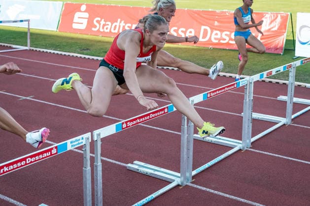 Schuster Franziska (TSV Bayer 04 Leverkusen, 246, 100m Huerden Frauen), GER, Leichtathletik, Athletics, ANHALT 2026, Dessau, 19.06.2026, GER, Leichtathletik, Athletics, ANHALT 2026, Dessau, 19.06.2026 Dessau