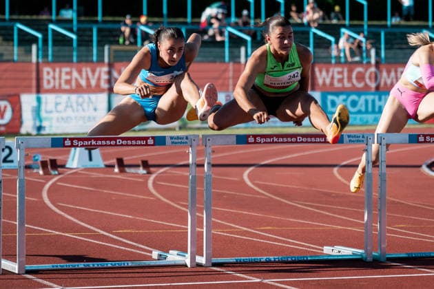 Never Amira (LAC Erdgas Chemnitz, 248, 100m Huerden Frauen), GER, Leichtathletik, Athletics, ANHALT 2026, Dessau, 19.06.2026, GER, Leichtathletik, Athletics, ANHALT 2026, Dessau, 19.06.2026 Dessau