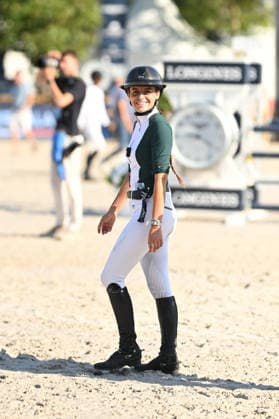 Eva Bouchut en reconnaissance du Prix Lagree France de de la 12ème édition Longines Paris Eiffel Jumping au pied de la Tour Eiffel sur le Champ-de-Mars à Paris, France, le 19 juin 2026. Perusseau-Veeren Bestimage Recognition Lagree France Prize during the 12th edition of the Longines Paris Eiffel Jumping at Champ-de-Mars near Eiffel Tower in Paris, France, on June 19, 2026. Paris France  Copyright: xPerusseau-Veerenx xBestimagexPerusseau-Veerenx xBestimagex