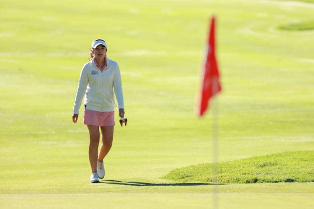 Meijer LPGA, Golf Damen Classic by Simply Give Belmont, MI - JUNE 19: Savanna Grewal of Ontario walks up to the 4th green during the second round of the Meijer LPGA Classic by Simply Give at Blythefield Country Club on June 19, 2026 in Belmont, Michigan. Belmont Michigan United States  Copyright: xAmyxLemusx originalFilename:lemus-meijerlp260619_npSkE.jpg