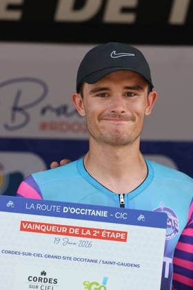 19-06-2026 La Route D occitanie; Tappa 02 Cordes Sur Ciel - Saint Gaudens; 2026, Unibet - Rose Rockets; Auge, Ronan; Saint Gaudens; 
