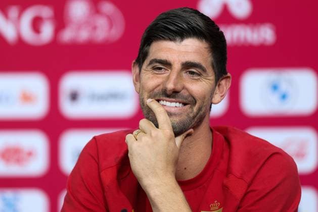 Belgium s goalkeeper Thibaut Courtois pictured during a press conference, PK, Pressekonferenz of Belgian national soccer team Red Devils in their base camp, home of the Seattle Sounders, Renton, Seattle, USA, on Friday 19 June 2026. The Red Devils prepare for their next game in the group stage of the 2026 FIFA World Cup, WM, Weltmeisterschaft, Fussball BRUNOxFAHY  x178309685x