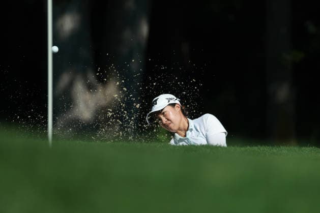 Meijer LPGA, Golf Damen Classic BELMONT, MICHIGAN - JUNE 19: Minji Kang of Republic of Korea hits out of the bunker toward the 7th green during the second round of the Meijer LPGA Classic for Simply Give golf tournament at Blythefield Country Club in Belmont, MI, USA Friday, June 19, 2026. Belmont Michigan United States  Copyright: xJorgexLemusx originalFilename:lemus-meijerlp260619_npaSV.jpg