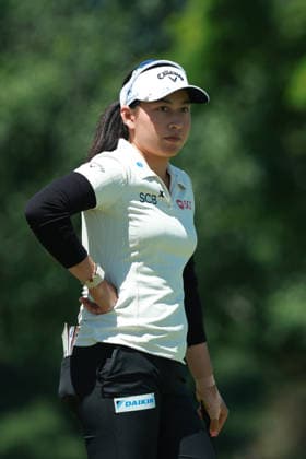 Meijer LPGA, Golf Damen Classic BELMONT, MICHIGAN - JUNE 19: Jeeno Thitikul of Thailand waits on the 9th green during the second round of the Meijer LPGA Classic for Simply Give golf tournament at Blythefield Country Club in Belmont, MI, USA Friday, June 19, 2026. Belmont Michigan United States  Copyright: xJorgexLemusx originalFilename:lemus-meijerlp260619_np20Z.jpg