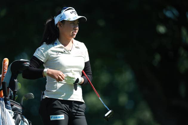 Meijer LPGA, Golf Damen Classic BELMONT, MICHIGAN - JUNE 19: Jeeno Thitikul of Thailand waits on the second hole during the second round of the Meijer LPGA Classic for Simply Give golf tournament at Blythefield Country Club in Belmont, MI, USA Friday, June 19, 2026. Belmont Michigan United States  Copyright: xJorgexLemusx originalFilename:lemus-meijerlp260619_nphb3.jpg