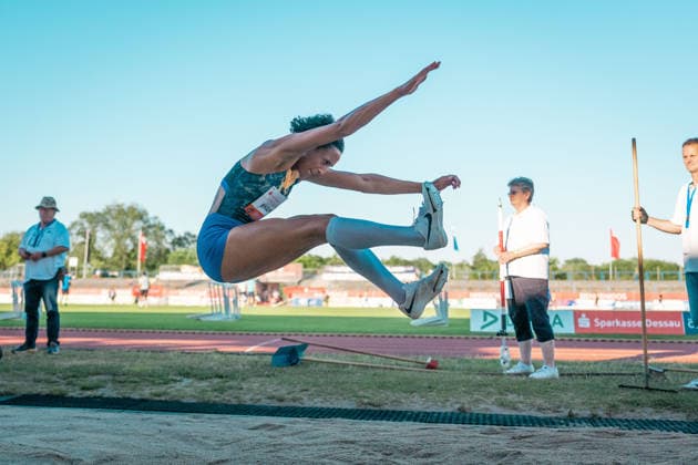 Mihambo Malaika (LG Kurpfalz, 258, Weitsprung Frauen), GER, Leichtathletik, Athletics, ANHALT 2026, Dessau, 19.06.2026, GER, Leichtathletik, Athletics, ANHALT 2026, Dessau, 19.06.2026 Dessau
