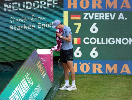 photo : Verlierer Raphael COLLIGNON (BEL) Tennis-Turnier Terra Wortmann Cup im Gerry Weber Sportpark in Halle Westfalen - Viertelfinales - am Fr. 19.06.2026