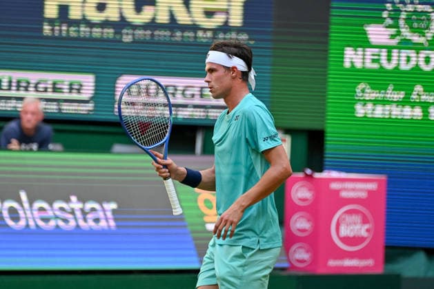 Daniel Altmaier (GER) jubelt TERRA WORTMANN Open 2026, Tennis, ATP, Tennis Herren Tennis Herren 500, Turnier, Hauptfeld, Viertelfinale, 19.06.2026, TERRA WORTMANN Open 2026, Tennis, ATP, Tennis Herren 500, Turnier, Hauptfeld, Viertelfinale, 19.06.2026 Halle