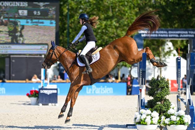 Tatiana Trascasas Palacios sur QAR JACKY DENFER participe au Prix Lagree France de de la 12ème édition Longines Paris Eiffel Jumping au pied de la Tour Eiffel sur le Champ-de-Mars à Paris, France, le 19 juin 2026. Perusseau-Veeren Bestimage Lagree France Prize during the 12th edition of the Longines Paris Eiffel Jumping at Champ-de-Mars near Eiffel Tower in Paris, France, on June 19, 2026. Paris France  Copyright: xPerusseau-Veerenx xBestimagexPerusseau-Veerenx xBestimagex