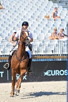 Benjamin Palatsi sur EASTWOOD D HOF TEN BOS participe au Prix Lagree France de de la 12ème édition Longines Paris Eiffel Jumping au pied de la Tour Eiffel sur le Champ-de-Mars à Paris, France, le 19 juin 2026. Perusseau-Veeren Bestimage Lagree France Prize during the 12th edition of the Longines Paris Eiffel Jumping at Champ-de-Mars near Eiffel Tower in Paris, France, on June 19, 2026. Paris France  Copyright: xPerusseau-Veerenx xBestimagexPerusseau-Veerenx xBestimagex