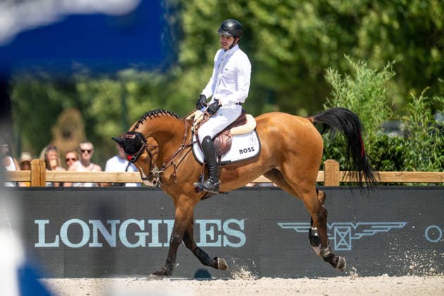 Patricio Pasquel sur CABABLUE lors du Prix Selman Marrakech de la 12ème édition Longines Paris Eiffel Jumping au pied de la Tour Eiffel sur le Champ-de-Mars à Paris, France, le 19 juin 2026. Perusseau-Veeren Bestimage Selman Marrakech Prize during the 12th edition of the Longines Paris Eiffel Jumping at Champ-de-Mars near Eiffel Tower in Paris, France, on June 19, 2026. Paris France  Copyright: xPerusseau-Veerenx xBestimagexPerusseau-Veerenx xBestimagex