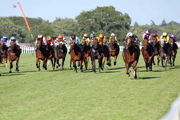 19.06.2026, Ascot, Windsor, GBR - Bacio with Juan Hernandez up wins. Ascot racecourse. (Pferd, Jockey, Bacio, Hernandez, Sieg, Ziel, Zielankunft) 260619D581ROYAL_ASCOT.JPG
