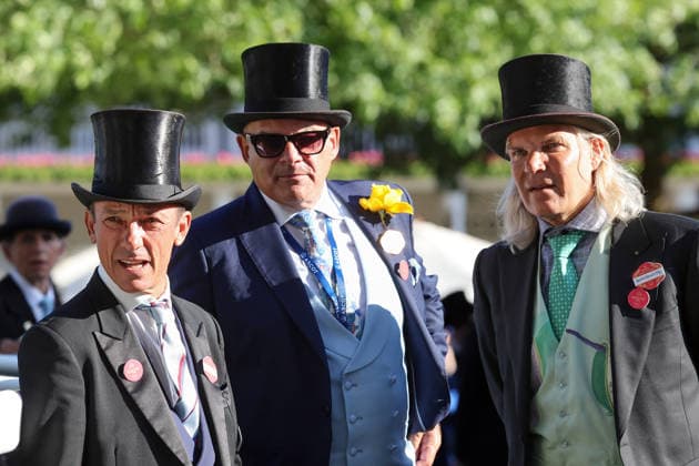 19.06.2026, Ascot, Windsor, GBR - Portrait of Frankie Dettori (left) and Garrie Renucci (right). Ascot racecourse. (Dettori, Portrait, Portraet, Renucci) 260619D590ROYAL_ASCOT.JPG
