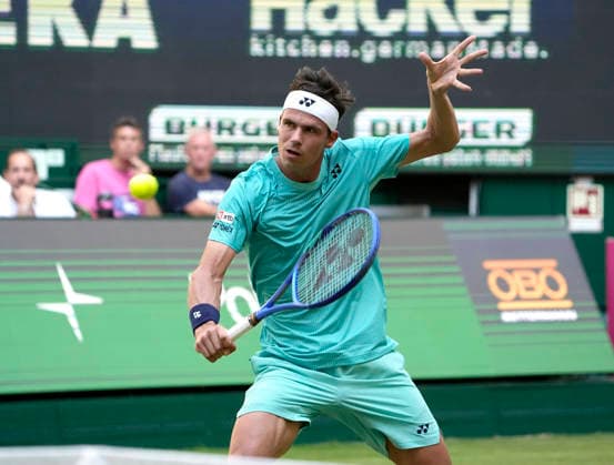 photo : Daniel ALTMAIER (GER) Tennis-Turnier Terra Wortmann Cup im Gerry Weber Sportpark in Halle Westfalen - Viertelfinales - am Fr. 19.06.2026 *** Photo by Daniel ALTMAIER