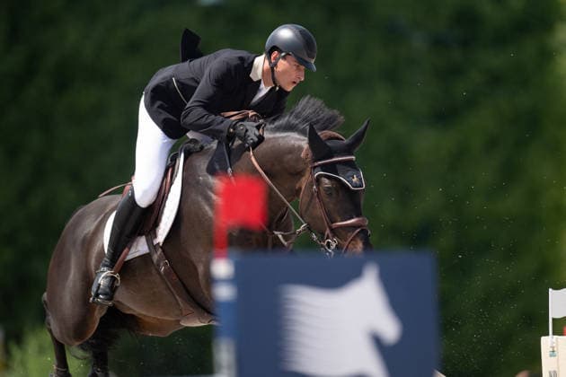 Thibault Philippaerts sur Pittman V H Lilleveld pendant le prix CSI5 1.60m GCL Individual Competition Presenté par Evian lors du 12ème édition Longines Paris Eiffel Jumping au pied de la Tour Eiffel sur le Champ-de-Mars à Paris, France, le 19 juin 2026. Perusseau-Veeren Bestimage CSI5 1.60m GCL Individual Competition prize presented by Evian at the 12th Longines Paris Eiffel Jumping event at the foot of the Eiffel Tower on the Champ-de-Mars in Paris, France, on June 19, 2026 Paris France  Copyright: xVeeren-Perusseau BestimagexVeeren-Perusseau Bestimagex