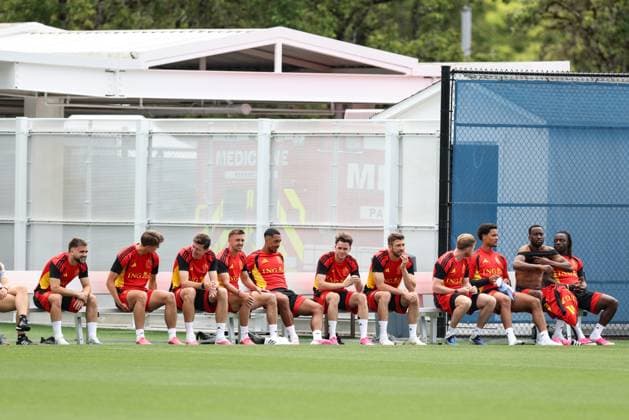 Belgium s players pictured during a training session of Belgian national soccer team Red Devils in their base camp, home of the Seattle Sounders, Renton, Seattle, USA, on Friday 19 June 2026. The Red Devils prepare for their next game in the group stage of the 2026 FIFA World Cup, WM, Weltmeisterschaft, Fussball BRUNOxFAHY  x178321262x
