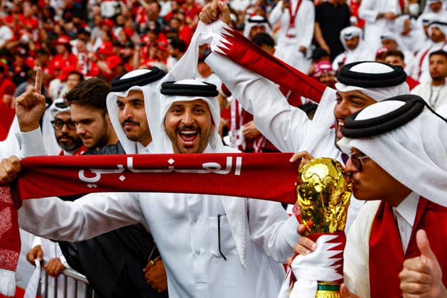 June 18, 2026, Vancouver, British Columbia, Canada: Qatar supporters before the start of the game between Canada vs. Qatar in FIFA World Cup, WM, Weltmeisterschaft, Fussball group stage play held at BC Place Stadium in Vancouver, BC Canada Vancouver Canada - ZUMAk184 20260618_zsp_k184_007 Copyright: xGordonxKalischx