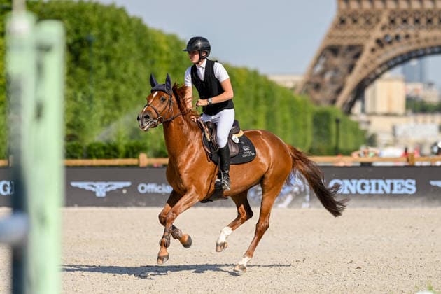 Antonin Gramont sur Ginger de Savigny participe au Prix Lagree France de de la 12ème édition Longines Paris Eiffel Jumping au pied de la Tour Eiffel sur le Champ-de-Mars à Paris, France, le 19 juin 2026. Perusseau-Veeren Bestimage Lagree France Prize during the 12th edition of the Longines Paris Eiffel Jumping at Champ-de-Mars near Eiffel Tower in Paris, France, on June 19, 2026. Paris France  Copyright: xPerusseau-Veerenx xBestimagexPerusseau-Veerenx xBestimagex