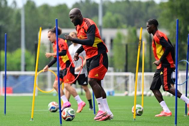 Belgian national football team - FIFA World Cup, WM, Weltmeisterschaft, Fussball 2026 - media activities 19 06 2026 RENTON, UNITED STATES OF AMERICA - JUNE 19 : Lukaku Romelu forward of Belgium pictured during a training session of the Belgian national football team during the FIFA World Cup 2026 on June 19, 2026 in Renton, United States of America, 19 06 2026 Renton United States of America  Copyright: xJanxDexMeuleneirx
