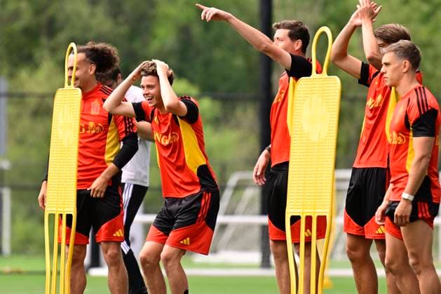 Belgian national football team - FIFA World Cup, WM, Weltmeisterschaft, Fussball 2026 - media activities 19 06 2026 RENTON, UNITED STATES OF AMERICA - JUNE 19 : De Cuyper Maxim defender of Belgium pictured during a training session of the Belgian national football team during the FIFA World Cup 2026 on June 19, 2026 in Renton, United States of America, 19 06 2026 Renton United States of America  Copyright: xJanxDexMeuleneirx