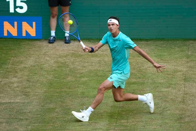 photo : Daniel ALTMAIER (GER) Tennis-Turnier Terra Wortmann Cup im Gerry Weber Sportpark in Halle Westfalen - Viertelfinales - am Fr. 19.06.2026 *** Photo by Daniel ALTMAIER