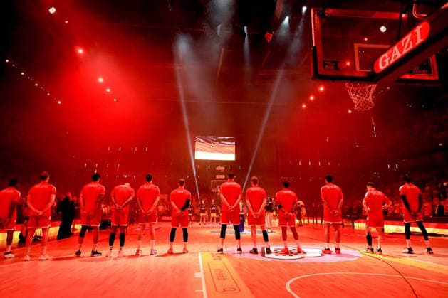 DEU, easyCredit BBL, ALBA vs. Bayern Muenchen, 19.06.2026, Max-Schmeling-Halle, Berlin, DEU, easyCredit BBL, ALBA vs. Bayern Muenchen, im Bild Muenchner-Spielerkreis, *** GER, easyCredit BBL, ALBA vs. Bayern Munich, June 19, 2026, Max Schmeling Halle, Berlin, GER, easyCredit BBL, ALBA vs. Bayern Munich, pictured nordphotoxGmbHx xEngler nph00076