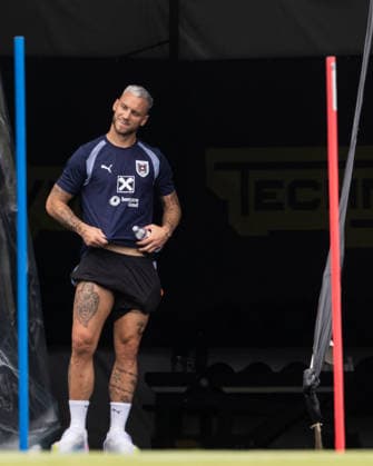 FOOTBALL - FIFA World Cup, WM, Weltmeisterschaft, Fussball 2026, preview SANTA BARBARA,CALIFORNIA,USA,19.JUN.26 - FOOTBALL - FIFA World Cup 2026, USA, Mexico, Canada, preview, Oesterreichischer Fussball-Bund, training team AUT. Image shows Marko Arnautovic (AUT).  GEPAxpictures xArminxRauthner