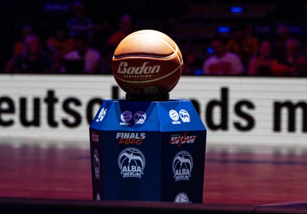 Pre Match 19.06.2026, Alba Berlin vs Bayern München, Basketball, BBL, Max-Schmeling Halle, Berlin BBL regulations prohibit any use of photographs as image sequences and or quasi-video. *** Pre-Match, June 19, 2026, Alba Berlin vs. Bayern Munich, Basketball, BBL, Max Schmeling Halle, Berlin. BBL regulations prohibit any use of photographs as image sequences and or quasi-video.,detected_source_language Copyright: HMBxMedia xFinnxWeidmann