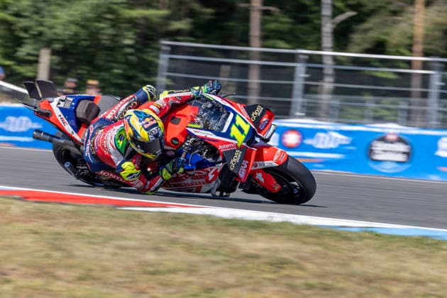 MotoGP of Czechia - Free Practice Number 11 Honda LCR rider Diogo Moreira participates in practice 2 at the 2026 MotoGP Grand Prix of Czechia. Brno Brno Czech Republic  Copyright: xStephenxBlackberryx originalFilename:blackberry-2026moto260619_npUOM.jpg