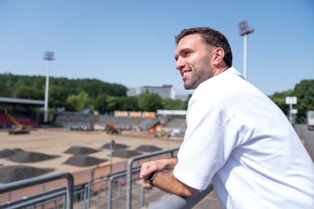 Präsentation Neuzugang Eros Dacaj bei Sportfreunde Siegen 19.06.2026 Fussball, Regionalliga West, GER, Siegen, Leimbachstadion Siegen