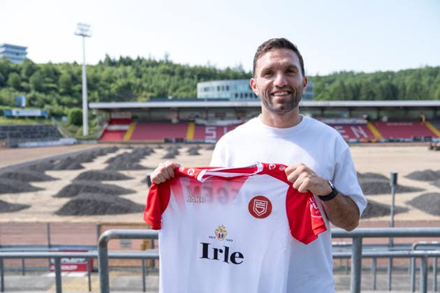 Präsentation Neuzugang Eros Dacaj bei Sportfreunde Siegen 19.06.2026 Fussball, Regionalliga West, GER, Siegen, Leimbachstadion Siegen