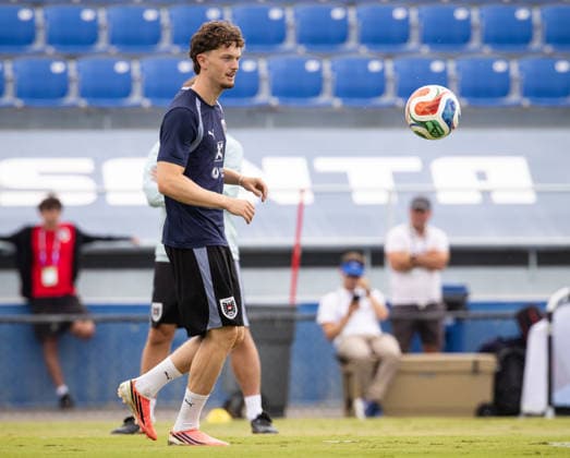 FOOTBALL - FIFA World Cup, WM, Weltmeisterschaft, Fussball 2026, preview SANTA BARBARA,CALIFORNIA,USA,19.JUN.26 - FOOTBALL - FIFA World Cup 2026, USA, Mexico, Canada, preview, Oesterreichischer Fussball-Bund, training team AUT. Image shows Paul Wanner (AUT).  GEPAxpictures xArminxRauthner