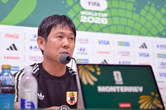 FIFA World Cup, WM, Weltmeisterschaft, Fussball 2026 - Japan press conference, PK, Pressekonferenz Japan s national team, Nationalteam coach Hajime Moriyasu attends a press conference in Monterrey, Mexico, 19 June 2026. Monterrey Mexico  Copyright: xMiguelxSierrax