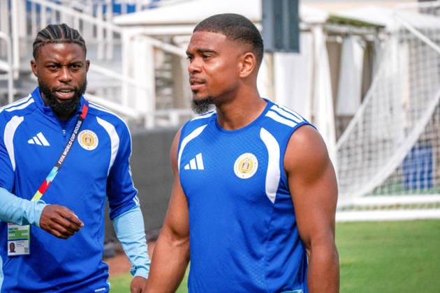Curacao hold training session in Boca Raton ahead of World Cup match with Ecuador Curacao players train ahead of their FIFA World Cup, WM, Weltmeisterschaft, Fussball group match against Ecuador at a team base camp facility in Boca Raton, Florida, on 19 June 2026. Curacao s Sherel Floranus and Godfried Roemeratoe are seen ahead of Fridays training session., Credit:Christopher Beckett Avalon USA, FL, Boca Raton  Copyright: xChristopherxBeckettx xAvalonx 1111290214