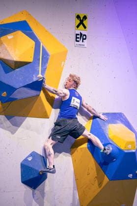 19.06.2026: Klettern - Bouldern: World Climbing Series Innsbruck 2026 - Finale Herren Maximillian Milne (GBR) Innsbruck Kletterzentrum Innsbruck Österreich