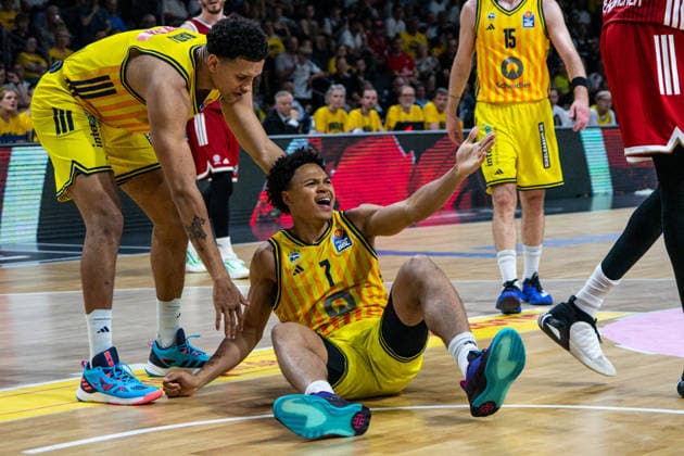Jack Kayil (Alba Berlin, 7) 19.06.2026, Alba Berlin vs Bayern München, Basketball, BBL, Max-Schmeling Halle, Berlin BBL regulations prohibit any use of photographs as image sequences and or quasi-video. *** Jack Kayil, Alba Berlin, June 7, 2026, Alba Berlin vs. Bayern Munich, Basketball, BBL, Max Schmeling Halle, Berlin. BBL regulations prohibit any use of photographs as image sequences and or quasi-video.,detected_source_language Copyright: HMBxMedia xFinnxWeidmann