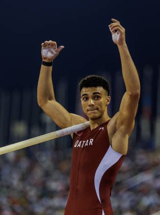 Diamond League Athletics in Doha DOHA, QATAR - JUNE 19: Qatari athlete Seifeldin Abdelsalam competes in the men s pole vault final during the Diamond League athletics meeting at the Suheim Bin Hamad Stadium in Doha, Qatar on June 19, 2026. Mohammed Dabbous Anadolu Doha Qatar. Editorial use only. Please get in touch for any other usage.  Copyright: x2026xAnadoluxMohammedxDabbousx