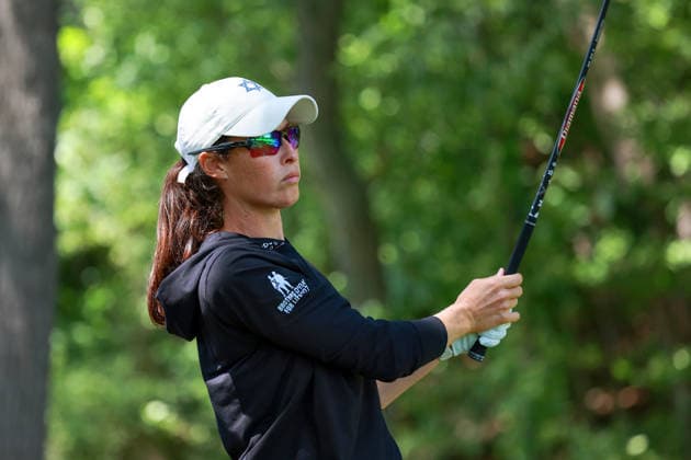 Meijer LPGA, Golf Damen Classic by Simply Give Belmont, MI - JUNE 19: Laetitia Beck of Israel hits from the 16th tee during the second round of the Meijer LPGA Classic by Simply Give at Blythefield Country Club on June 19, 2026 in Belmont, Michigan. Belmont Michigan United States  Copyright: xAmyxLemusx originalFilename:lemus-meijerlp260619_np4wg.jpg