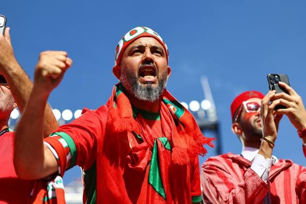 Morocco fans ahead of kick-off Scotland v Morocco, 2026 FIFA World Cup, WM, Weltmeisterschaft, Fussball Group C, Football, Boston Stadium, Foxborough, Massachusetts, USA - 19 Jun 2026Foxborough Boston Stadium Massachusetts (MA) United States of America EDITORIAL USE ONLY No use with unauthorised audio, video, data, fixture lists, club league logos or live services. Online in-match use limited to 120 images, no video emulation. No use in betting, games or single club league player publications.  Copyright: xMichaelxZemanek Shutterstockx 16928953am
