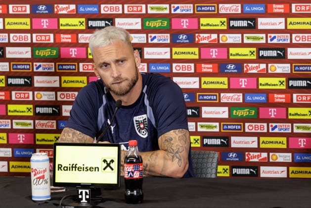 FOOTBALL - FIFA World Cup, WM, Weltmeisterschaft, Fussball 2026, preview SANTA BARBARA,CALIFORNIA,USA,19.JUN.26 - FOOTBALL - FIFA World Cup 2026, USA, Mexico, Canada, preview, Oesterreichischer Fussball-Bund, press conference, PK, Pressekonferenz team AUT. Image shows Marko Arnautovic (AUT).  GEPAxpictures xArminxRauthner