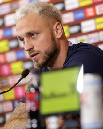 FOOTBALL - FIFA World Cup, WM, Weltmeisterschaft, Fussball 2026, preview SANTA BARBARA,CALIFORNIA,USA,19.JUN.26 - FOOTBALL - FIFA World Cup 2026, USA, Mexico, Canada, preview, Oesterreichischer Fussball-Bund, press conference, PK, Pressekonferenz team AUT. Image shows Marko Arnautovic (AUT).  GEPAxpictures xArminxRauthner