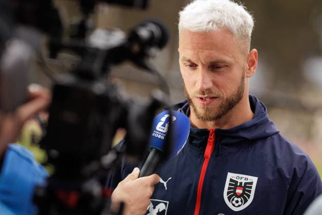 FOOTBALL - FIFA World Cup, WM, Weltmeisterschaft, Fussball 2026, preview SANTA BARBARA,CALIFORNIA,USA,19.JUN.26 - FOOTBALL - FIFA World Cup 2026, USA, Mexico, Canada, preview, Oesterreichischer Fussball-Bund, press conference, PK, Pressekonferenz team AUT. Image shows Marko Arnautovic (AUT).  GEPAxpictures xArminxRauthner